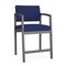 Lesro Lenox Steel Hip Chair Metal Frame, Charcoal, OH Cobalt Upholstery LS1161 - alternate 1